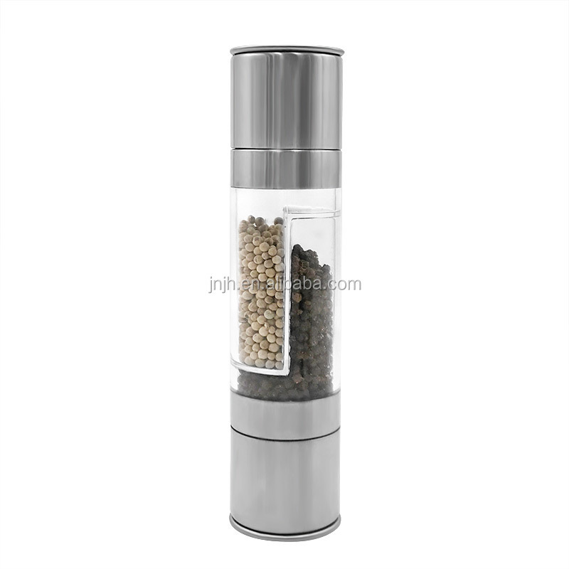 Salt Shaker Pepper Mill Stainless Steel Salt and Pepper Grinder Set Wholesale salt and pepper mill 2 in 1