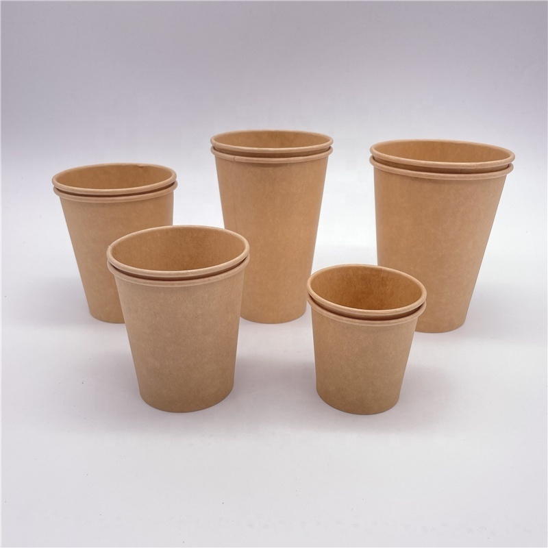 Customize Logo Design Paper Cup / Disposable Paper Coffee Cups with lids