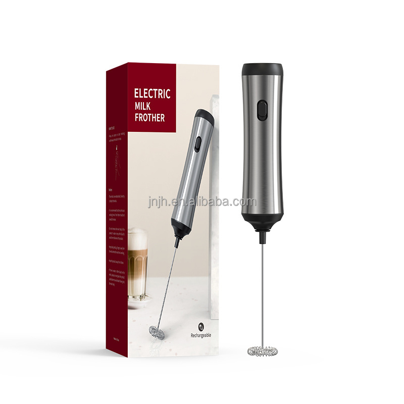 UBS Electric Stainless Steel Milk Foaming Machine Mini  Portable Cream Whipping Latte Art Handheld Milk Frother