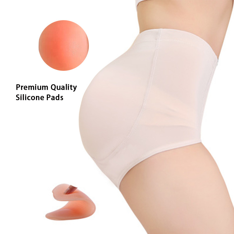 Silicone Control Panties Butt Hip Enhancer Shaper Panties Silicone Buttock Briefs Hips Enhancement Silicone Pad Control Panties