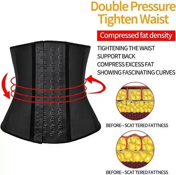 Custom Logo Waist Trainer Shaper Corset 100% Latex Colombian Fajas Slimming Tummy Belt Women Waist Trainer Corset Body Shaper