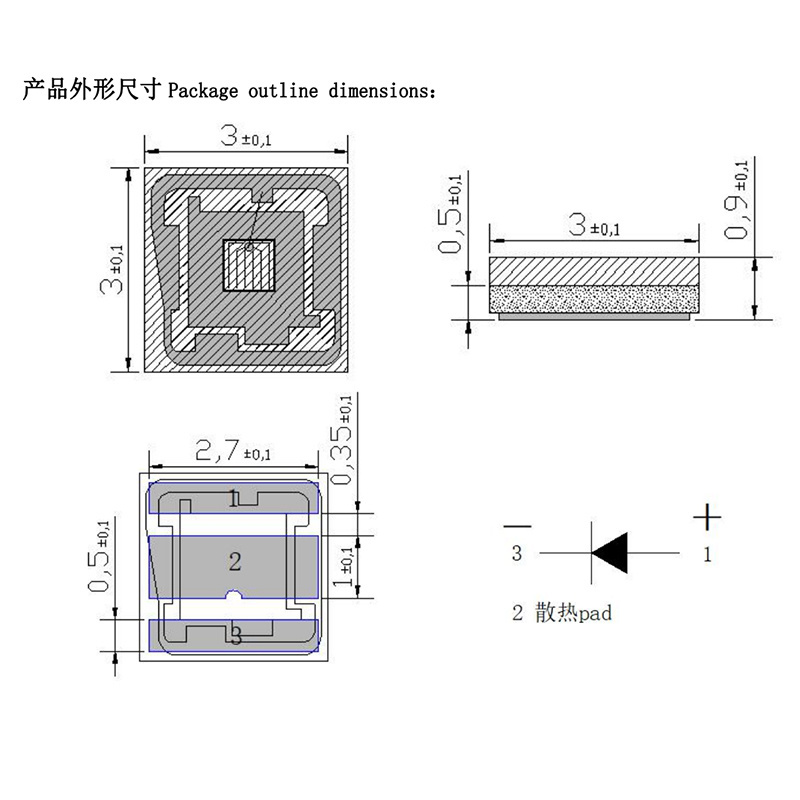 3030 VCSEL LED Strip with 810nm Epistar Chip Infrared Emitting Color 810nm IR LED