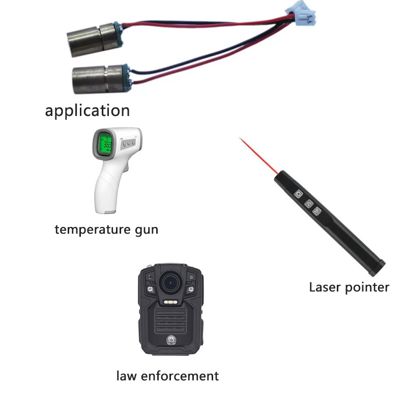 Long-Lasting Mini 650nm Laser Module with Diode Connectors for LED Strip Diodes