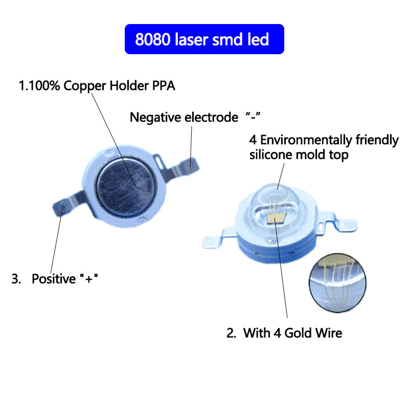 Made in China IR 3W High Power SMD LED 808nm VCSEL Light Emitting Diode