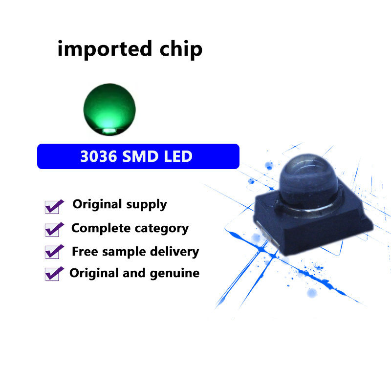 3036 High Power LED Light Source 505nmn Green SMD 0.2W High Intensity Source