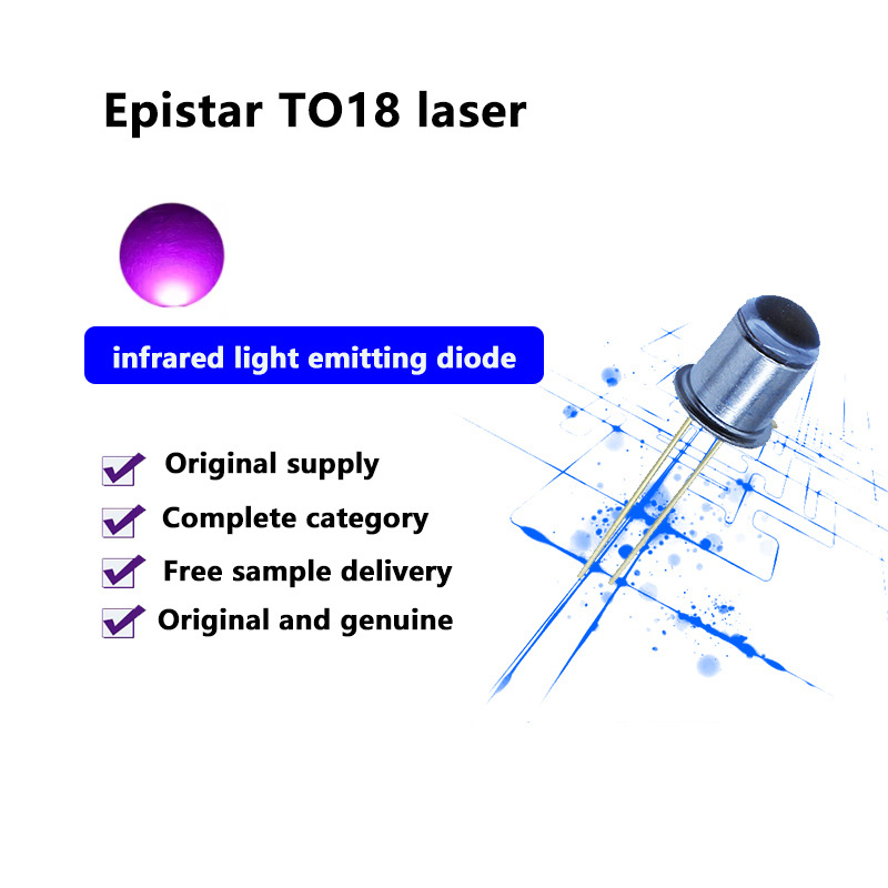 TO18 Laser Series DIP through Hole UV Fluorescence Detection UVA LED 365NM 385NM 395NM 405NM 415NM 420nm Diodes