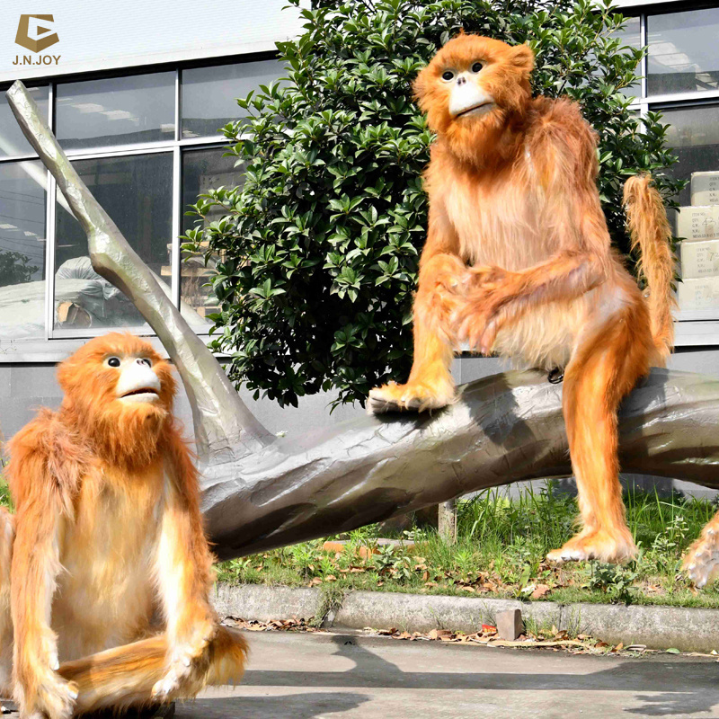 SGAI28 Real size animatronic animal realistic monkey model for garden