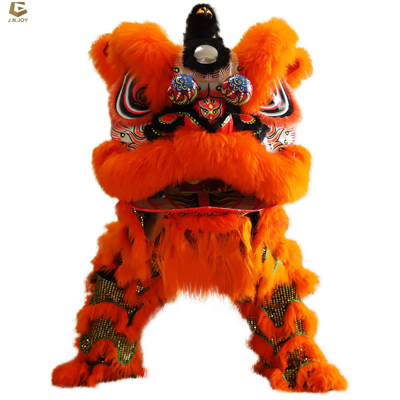 LD11 Chinese new year adult lion dance wool performance lion dance costume for sale