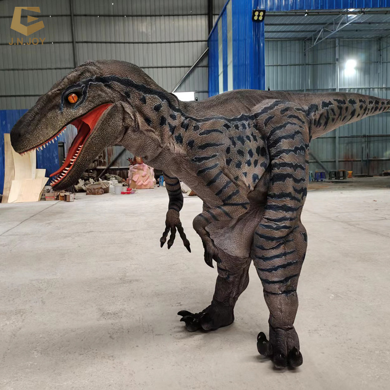 SGDC43 theme park walking raptor dinosaur costume raptor adult dinosaur costume