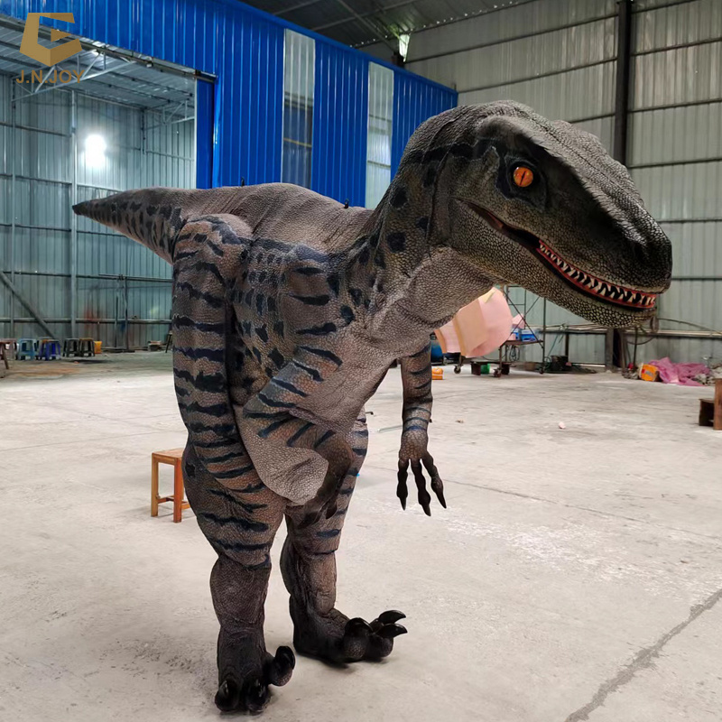 SGDC43 theme park walking raptor dinosaur costume raptor adult dinosaur costume