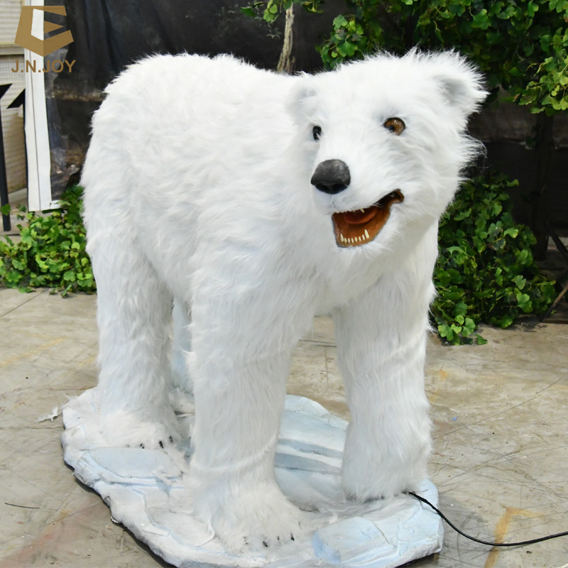 Handmade Animatronic Robot realistic Polar Bear animal model animatronic polar bear for theme park