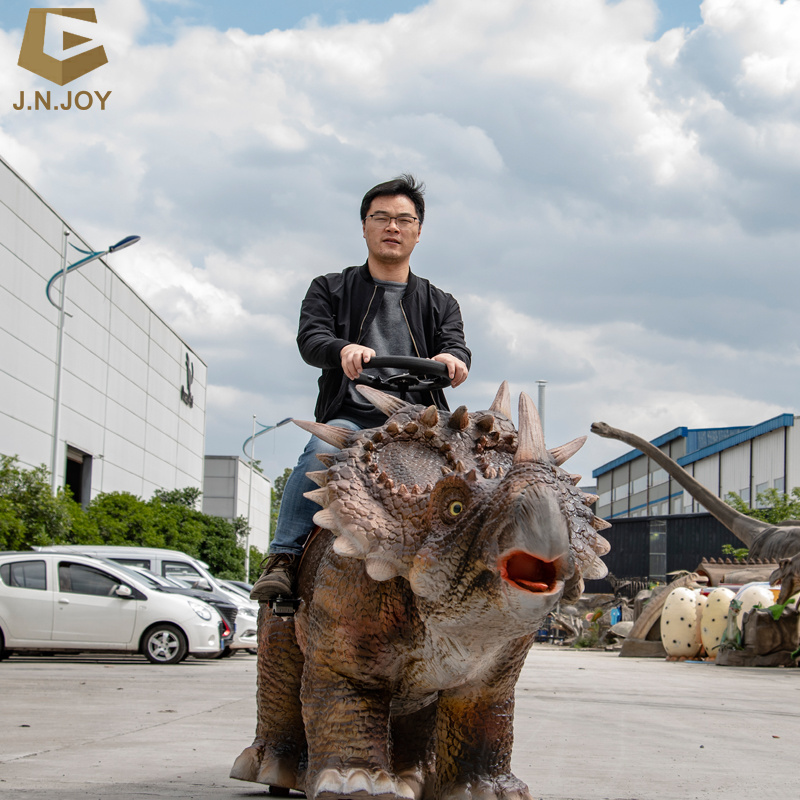 SGAD77 Electric Animatronic model dinosaur Styracosaurus walking  dinosaur car