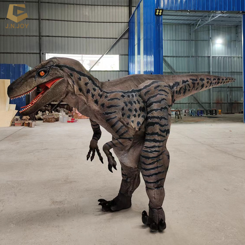 SGDC43 theme park walking raptor dinosaur costume raptor adult dinosaur costume