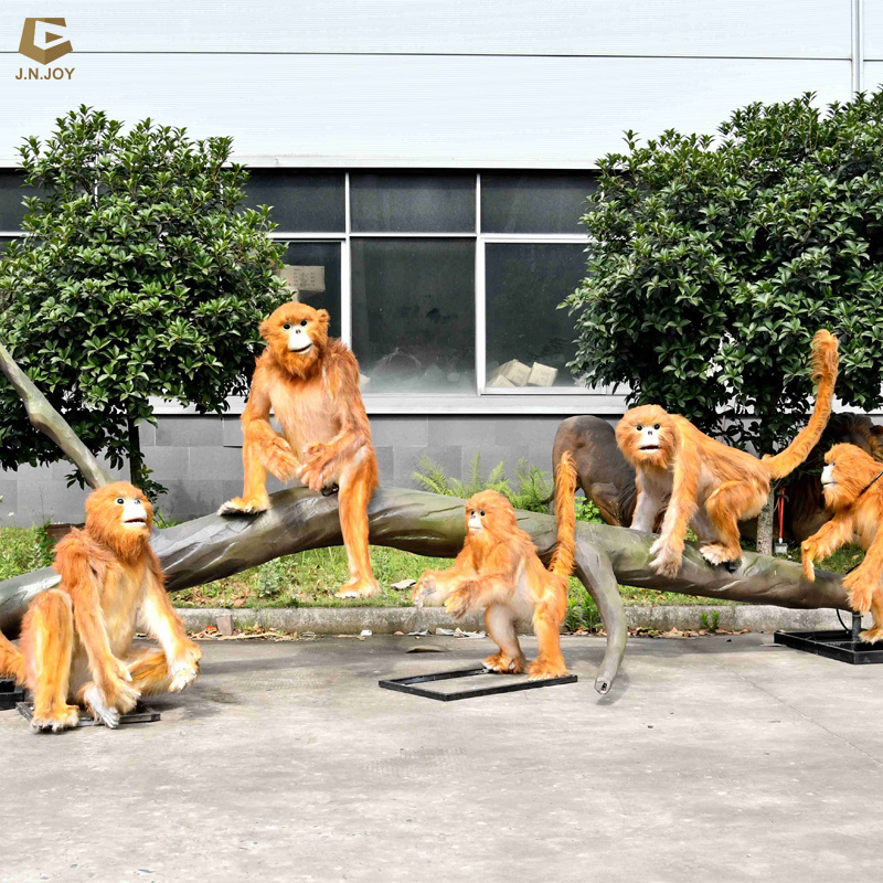 SGAI28 Real size animatronic animal realistic monkey model for garden