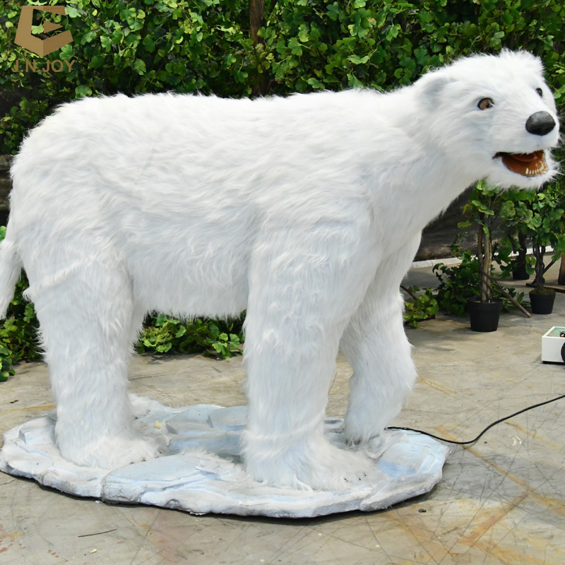 Handmade Animatronic Robot realistic Polar Bear animal model animatronic polar bear for theme park