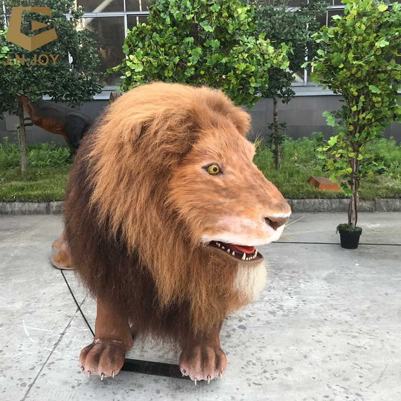 SGAA25 Zoo park life size realistic simulation lion model animatronic live animal lion for sale