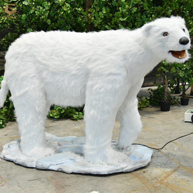 JG-56 Amusement Park Life Size Polar Bear Animatronic Animal Exhibition