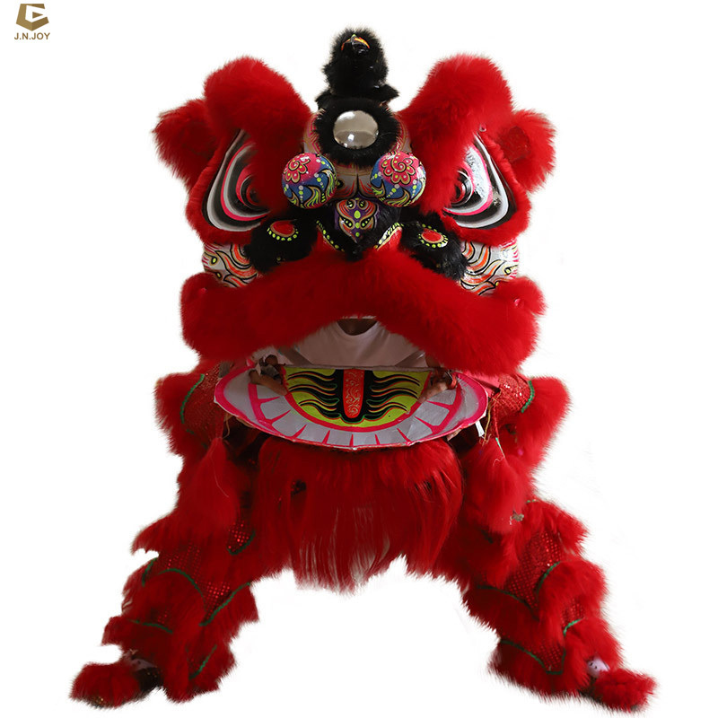 LD11 Chinese new year adult lion dance wool performance lion dance costume for sale