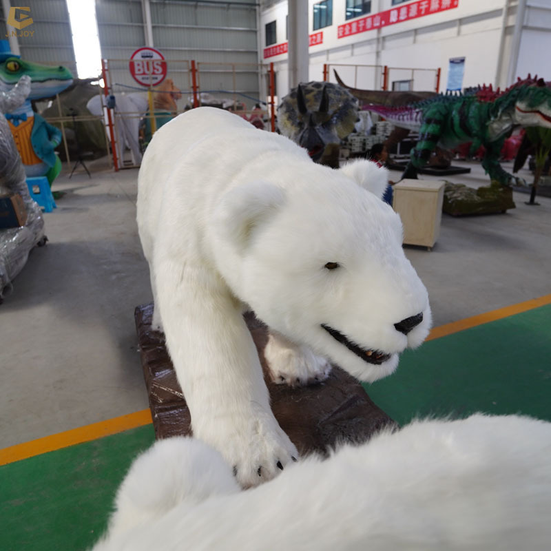 SGAA23 Christmas handmade woolly polar bear model animatronic animal bear for water park