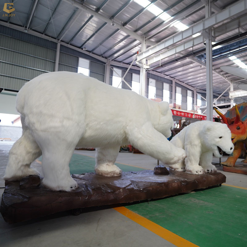 SGAA23 Christmas handmade woolly polar bear model animatronic animal bear for water park