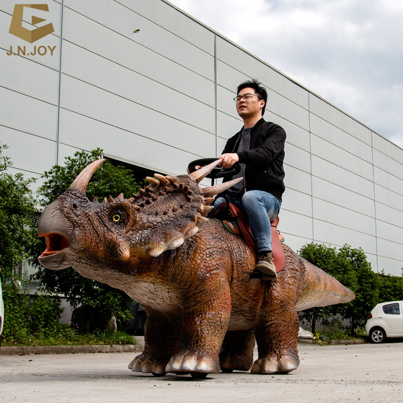 SGAD77 Electric Animatronic model dinosaur Styracosaurus walking  dinosaur car