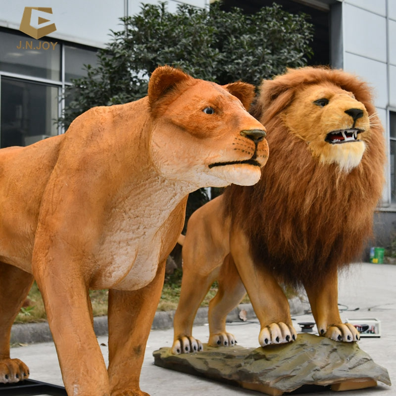 SGAA05 zoo park animatronic animal lifesize animatronic lion model