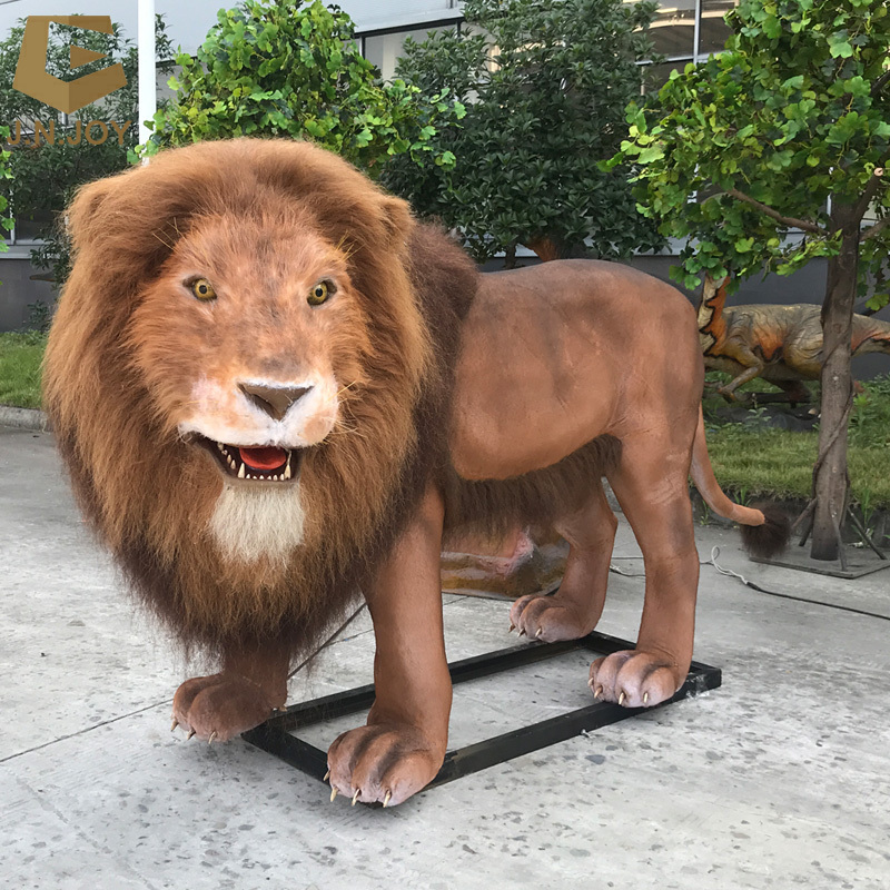 SGAA25 Zoo park life size realistic simulation lion model animatronic live animal lion for sale