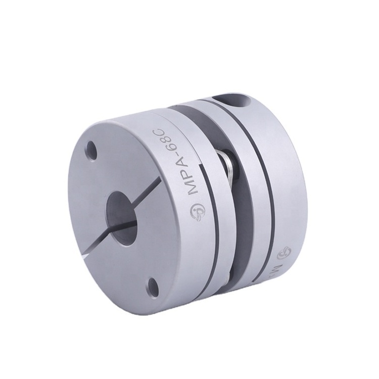 Linear Motion Ball Screw End Support Motor Shaft Aluminum Double Diaphragm Clamp Coupling