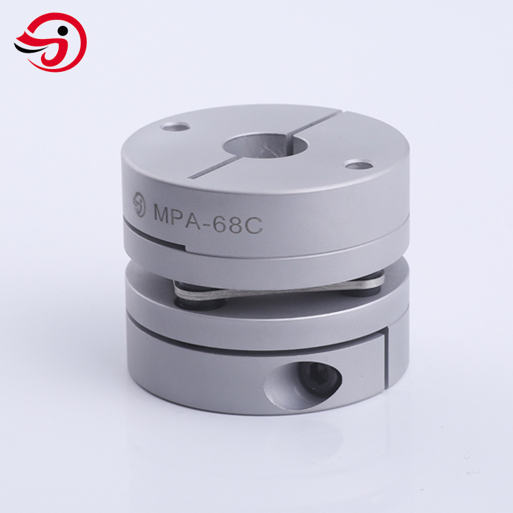 Sandblasting Oxidation Aluminum Type Couplings Disc Flexible Shaft For Encoder Coupling