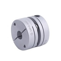 Linear Motion Ball Screw End Support Motor Shaft Aluminum Double Diaphragm Clamp Coupling