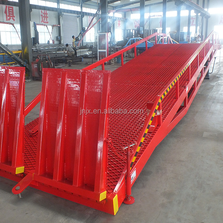 10Ton Forklift Container Truck Used Mobile Yard Ramp Loading And Unloading Platform