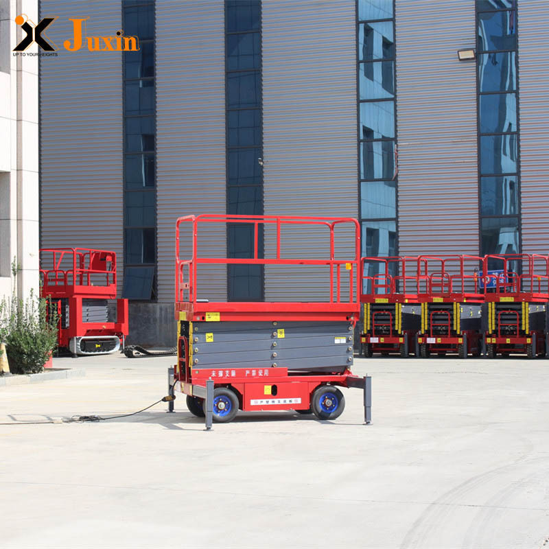 Electric Indoor Outdoors AC/DC Battery Mobile Hydraulic Scissor Scaffolding Lift aerial work platform