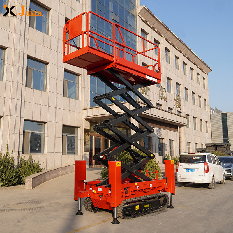 New Arrival off-road 4M-14M track Crawler self-propelled scissor lift series with Outriggers CE Approved