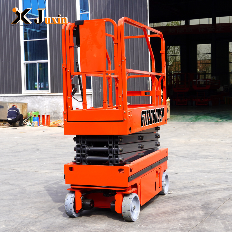 Factory sale Mini Non-Marking Tires 200KG 11.2m Boom Lift Self-Propelled Vertical Mast lift work platform