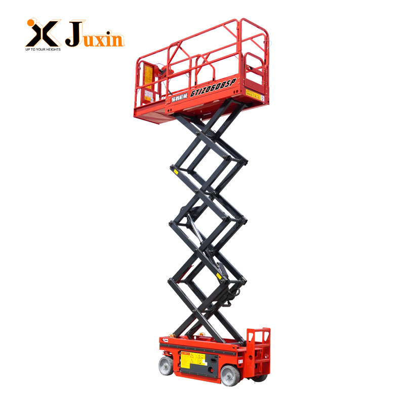 Factory sale Mini Non-Marking Tires 200KG 11.2m Boom Lift Self-Propelled Vertical Mast lift work platform