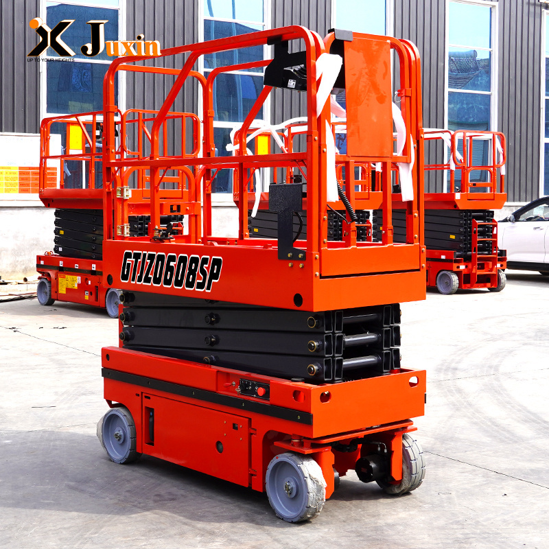 Factory sale Mini Non-Marking Tires 200KG 11.2m Boom Lift Self-Propelled Vertical Mast lift work platform