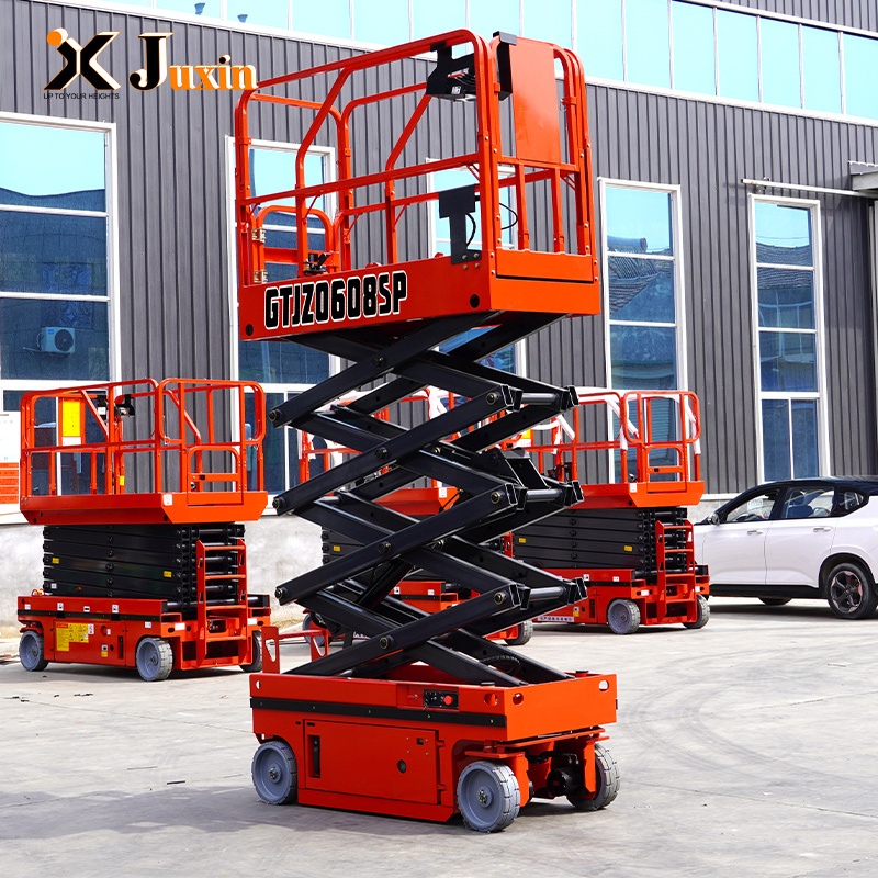 Factory sale Mini Non-Marking Tires 200KG  Boom Lift Self-Propelled Vertical Mast Scissor lift work platform