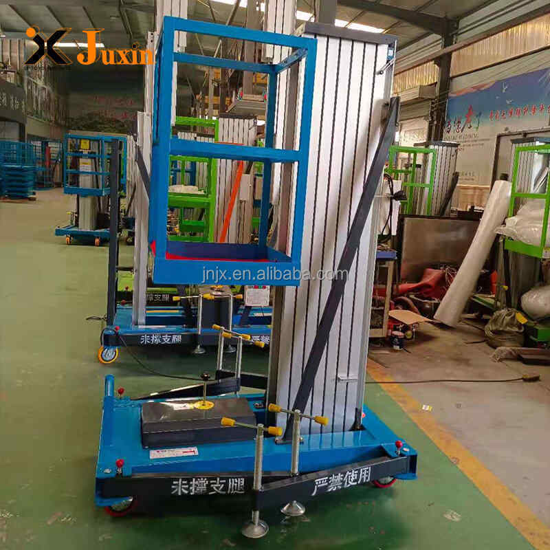 Single person hydraulic lifts aluminum aerial work platform  electric hydraulic work platform