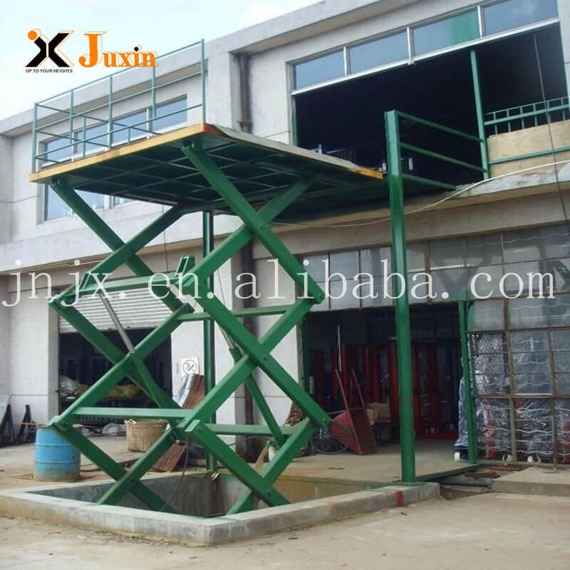 JUXIN Stationary Fixed Hydraulic Platform Cargo Elevator Scissor Lift For Sale