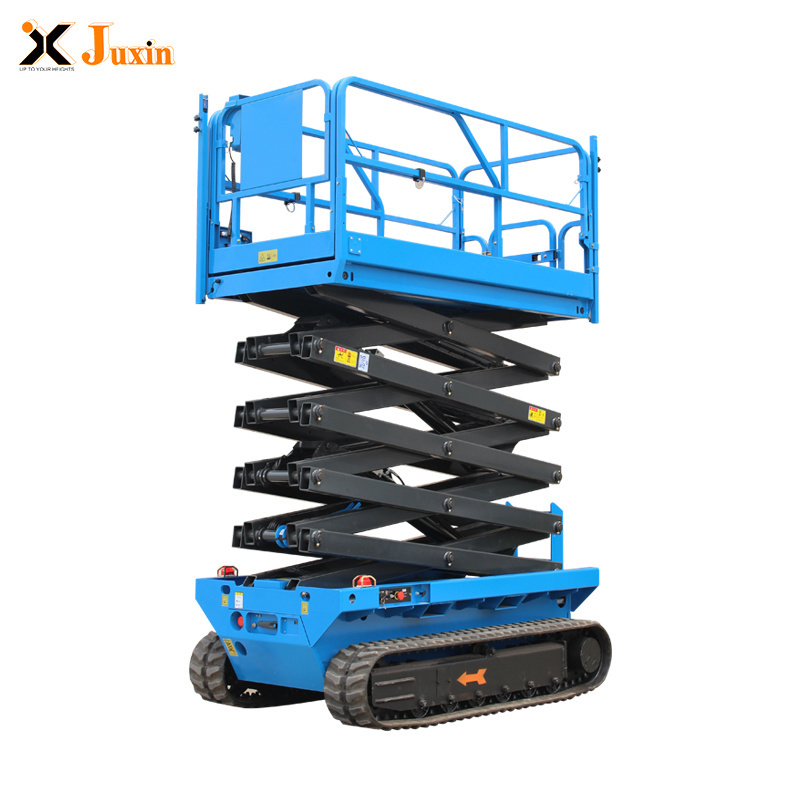 Crawler Scissor Lifts with Steel Roller Tracks Free Fast Delivery Sizer Lift Hydraulic Rough Terrain lifting 200kg-450kg for Une