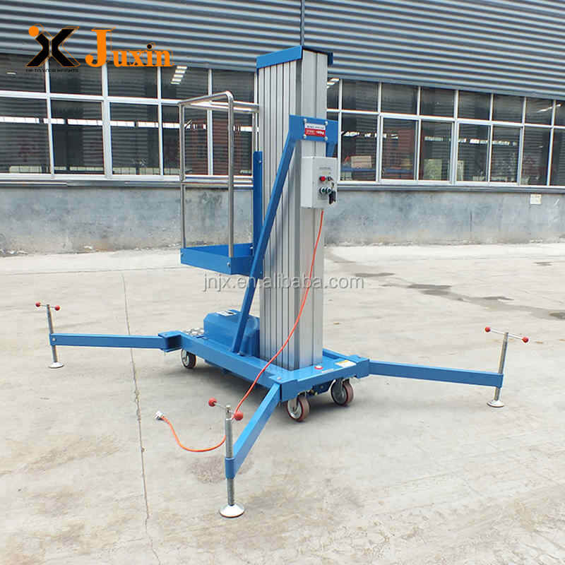 Single person hydraulic lifts aluminum aerial work platform  electric hydraulic work platform