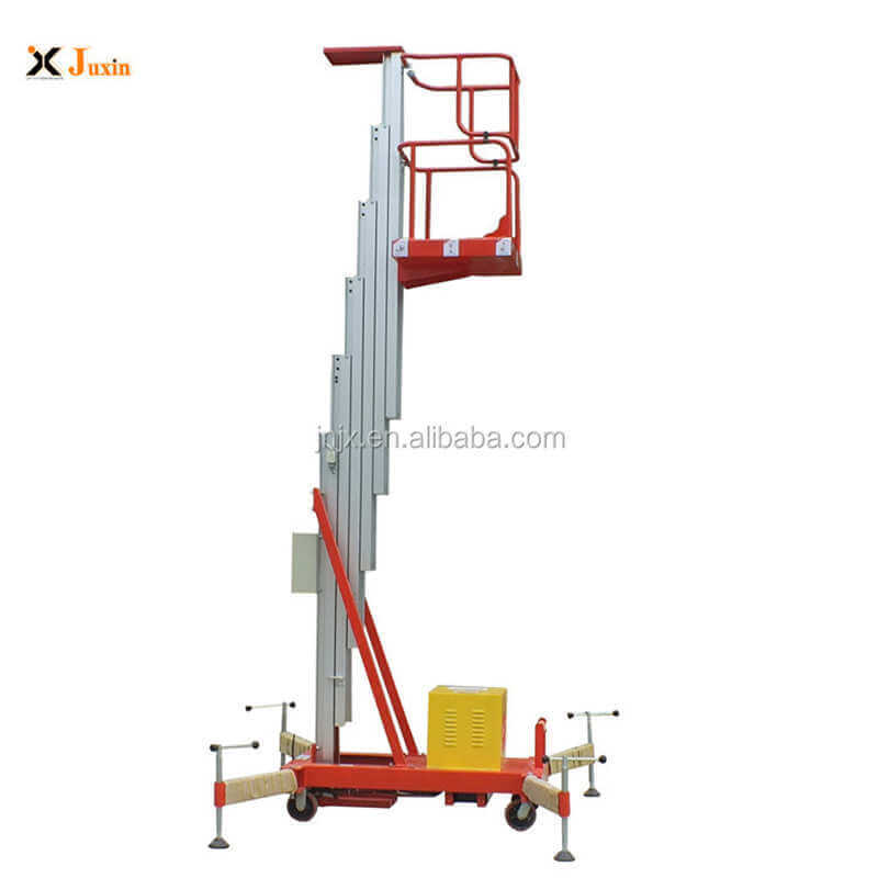 Electric Hydraulic mobile scaffolding lift platform single mast aluminum alloy lift