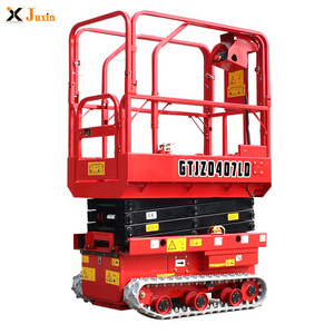 On sale 3.5m 4.5m 200kg man lifter scissor work platform crawler tracked scissor lift