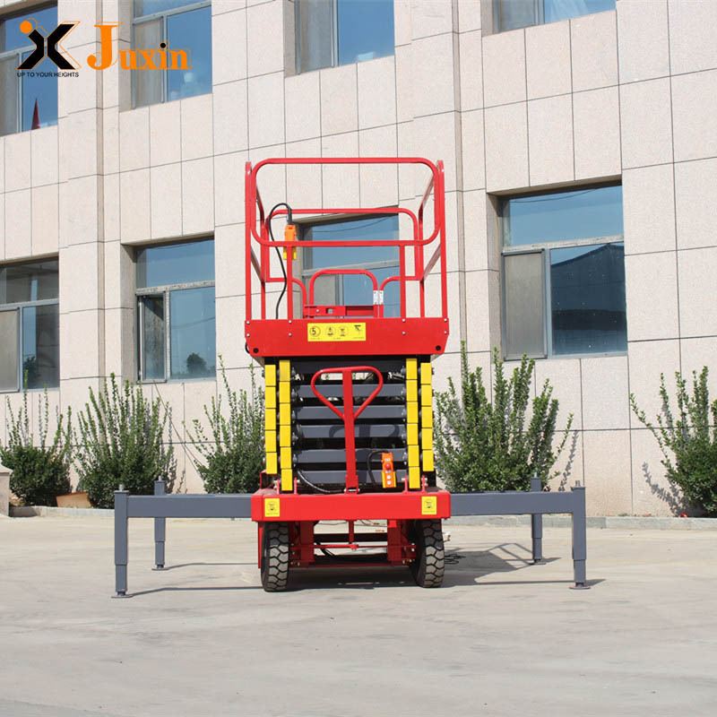 Electric Indoor Outdoors AC/DC Battery Mobile Hydraulic Scissor Scaffolding Lift aerial work platform