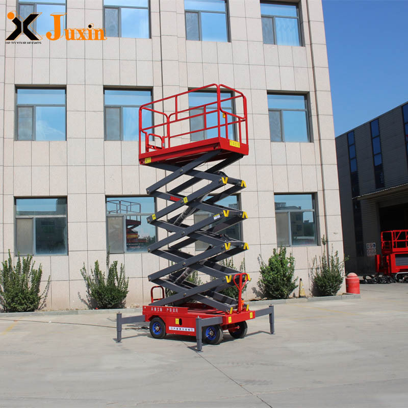 Electric Indoor Outdoors AC/DC Battery Mobile Hydraulic Scissor Scaffolding Lift aerial work platform