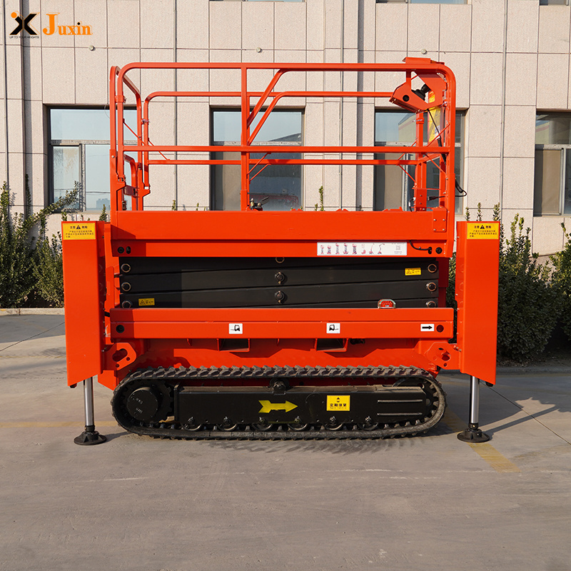 New Arrival off-road 4M-14M track Crawler self-propelled scissor lift series with Outriggers CE Approved