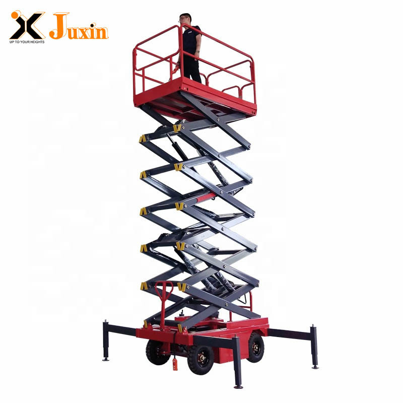 China top 10 hydraulic manual scissor lifting table vertical four legs portable mobile lift with CE ISO