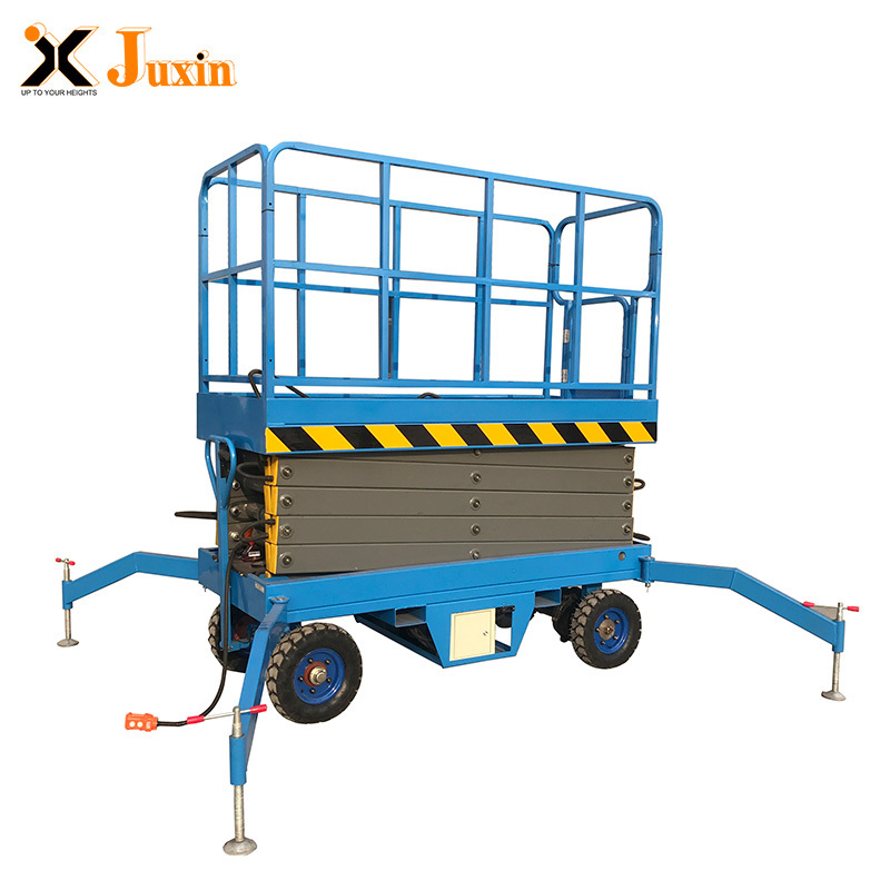 China top 10 hydraulic manual scissor lifting table vertical four legs portable mobile lift with CE ISO