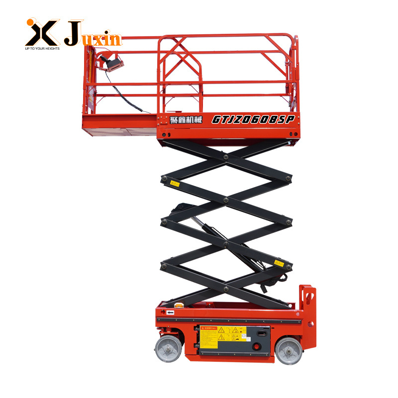 Factory sale Mini Non-Marking Tires 200KG  Boom Lift Self-Propelled Vertical Mast Scissor lift work platform