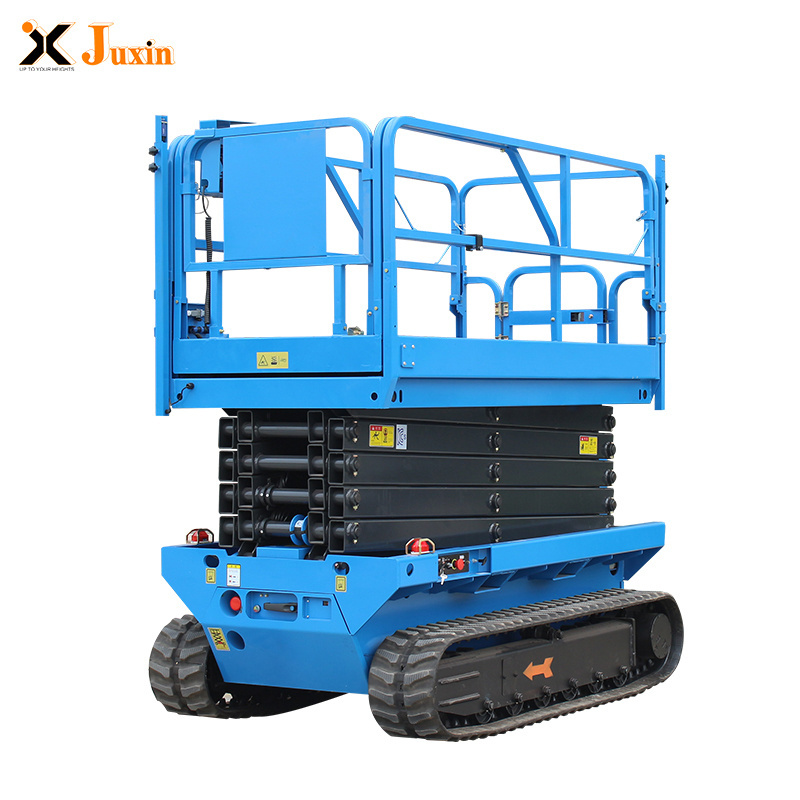 Crawler Scissor Lifts with Steel Roller Tracks Free Fast Delivery Sizer Lift Hydraulic Rough Terrain lifting 200kg-450kg for Une